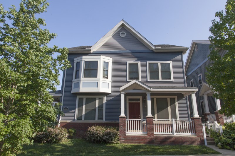 Blue house property